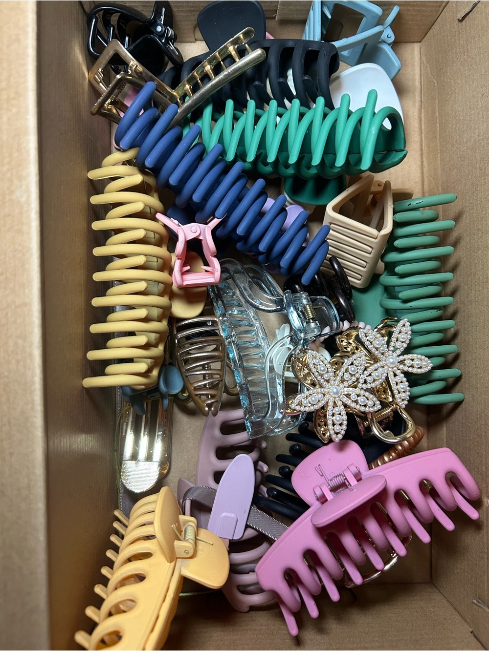 Kids Multi-Color Hair Clip Set - Pink, Yellow, Green, Blue